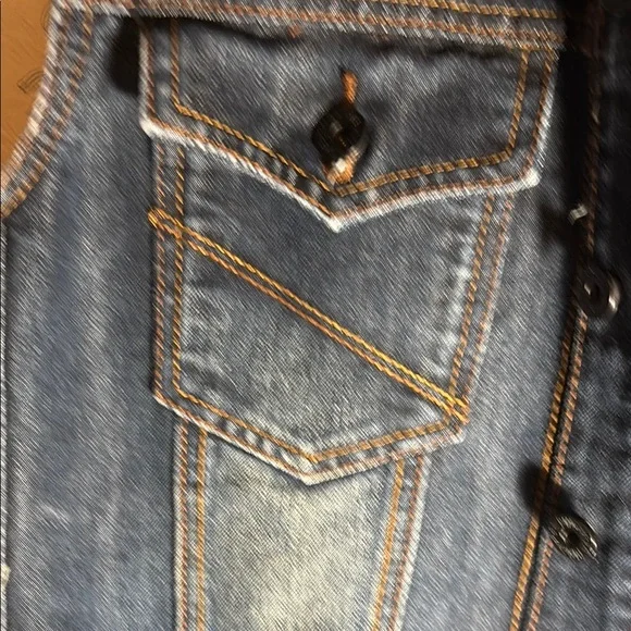 Ring of Fire women’s Denim Vest - Picture 3 of 9